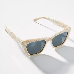 Anthropologie I-Sea Olive Cat-Eye Sunglasses - NWT